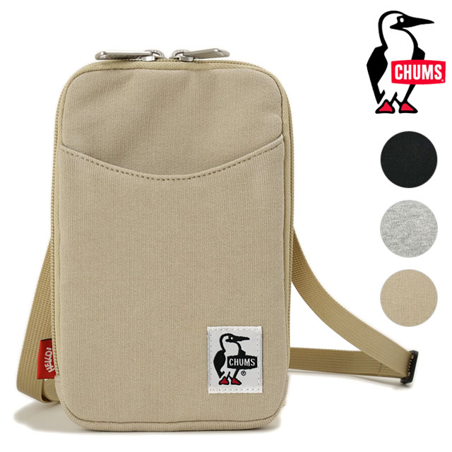 チャムス CHUMS スマートフォンショルダーバッグスウェット CH60-4202 Smart Phone Shoulder Bag Sweat メンズ レディース 鞄 スマホポーチ 小物入れ 正規取扱店 | CHUMS | 01