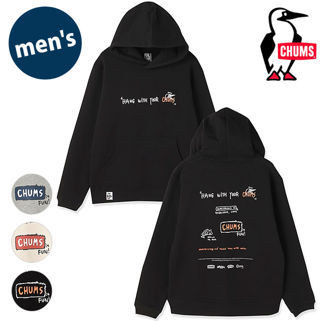 チャムス CHUMS メンズ チャムスイズファンプルオーバーパーカー CH00-1578 CHUMS is FUN Pullover Parka 長袖 スウェットフーディー USAコットン 正規取扱店 | CHUMS | 01