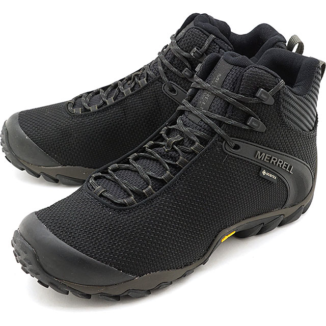 メレル MERRELL メンズ トレッキングシューズ カメレオン8 ストーム ミッド ゴアテックス J034087 M CHAMELEON 8  STORM MID GORE-TEX BLACK 黒 ブラック系