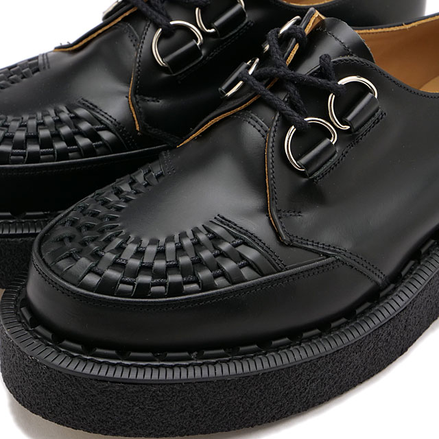 ジョージコックス GEORGE COX ラバーソール スキップトン 3588-VI-040 FW23 SKIPTON 英国製 MADE IN  ENGLAND レザー 厚底シューズ BLACK