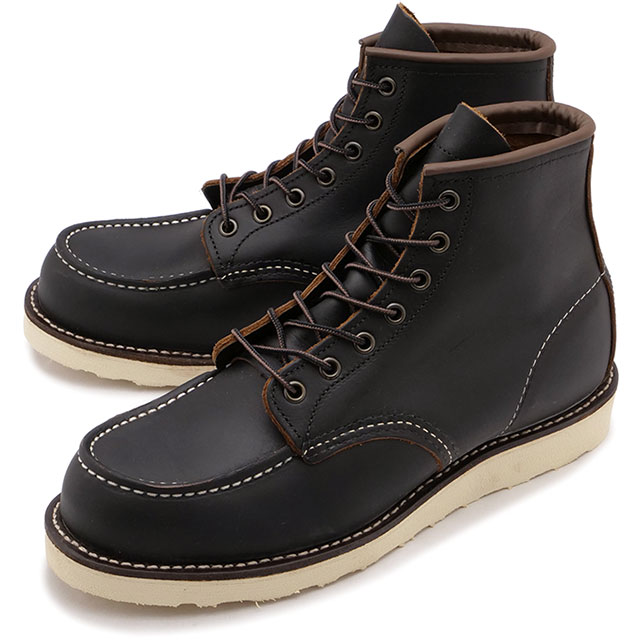 返品交換送料無料 レッドウィング REDWING メンズ 6インチ クラシックモック 8849  6-INCH CLASSIC MOC ワークブーツ モックトゥ ブラック・プレーリー｜mischief