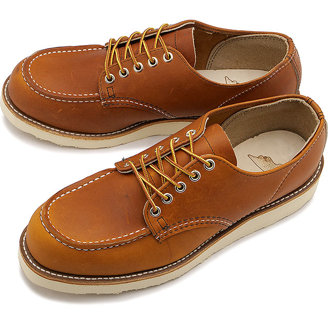 レッドウィング REDWING メンズ ワーク オックスフォード 8092 WORK OXFORD Dワイズ ローカットブーツ モックトゥ red  wing オロ・レガシー 茶 ブラウン系