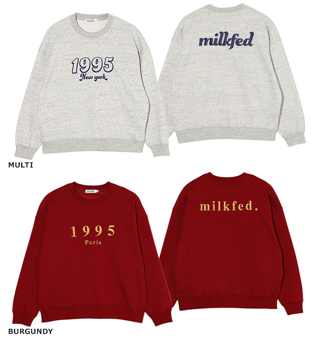 ミルクフェド MILKFED. レディース 1995スウェットトップ 103234012006