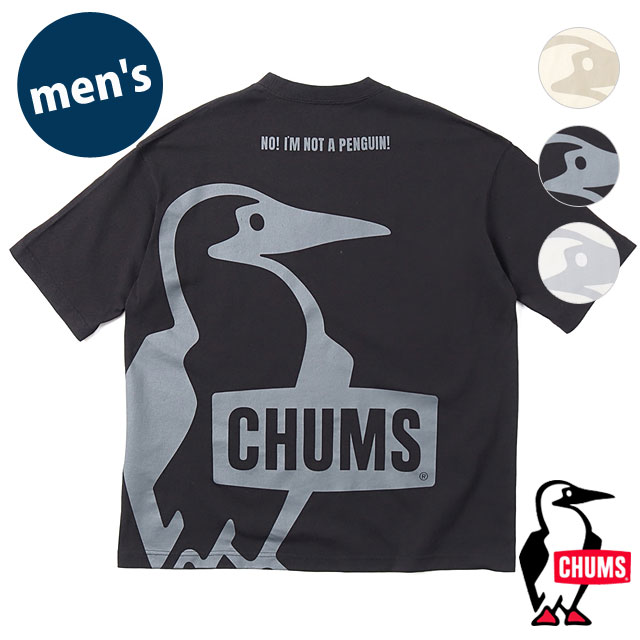 チャムス CHUMS メンズ オーバーサイズドブービーTシャツ CH01-2356 SS24 Oversized Booby T-Shirt トップス 半袖 クルーネック コットンTee｜mischief