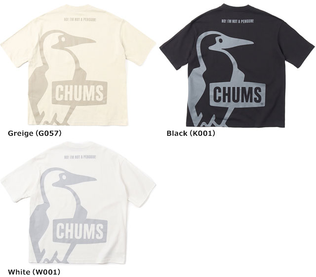 チャムス CHUMS メンズ オーバーサイズドブービーTシャツ CH01-2356 SS24 Oversized Booby T-Shirt トップス 半袖 クルーネック コットンTee｜mischief｜06