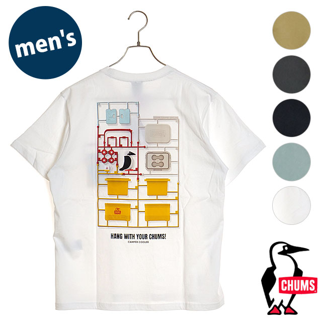 チャムス CHUMS メンズ キャンパークーラーポケットTシャツ CH01-2360 SS24 Camper Cooler Pocket T-Shirt トップス 半袖 クルーネック コットンTee｜mischief｜07