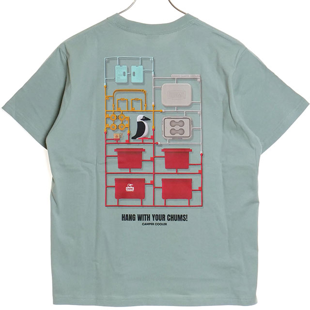 チャムス CHUMS メンズ キャンパークーラーポケットTシャツ CH01-2360 SS24 Camper Cooler Pocket T-Shirt トップス 半袖 クルーネック コットンTee｜mischief｜05