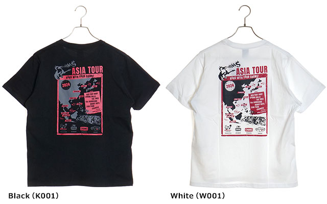 チャムス CHUMS メンズ チャムスアジアツアーTシャツ CH01-2365 SS24 CHUMS Asia Tour T-Shirt トップス 半袖 クルーネック コットンTee｜mischief｜05