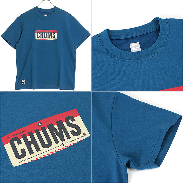 チャムス CHUMS メンズ チャムスバゲッジTシャツ CH01-2371 SS24 CHUMS Baggage T-Shirt トップス 半袖 クルーネック コットンTee｜mischief｜08
