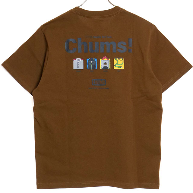 チャムス メンズ アンチバグ100％メイドフォーファンTシャツ CH01-2380 SS24 Ant...