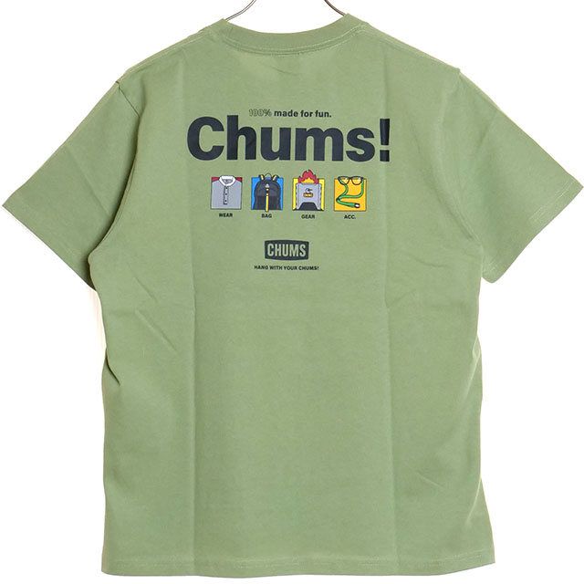 チャムス CHUMS メンズ アンチバグ100％メイドフォーファンTシャツ CH01-2380 SS...