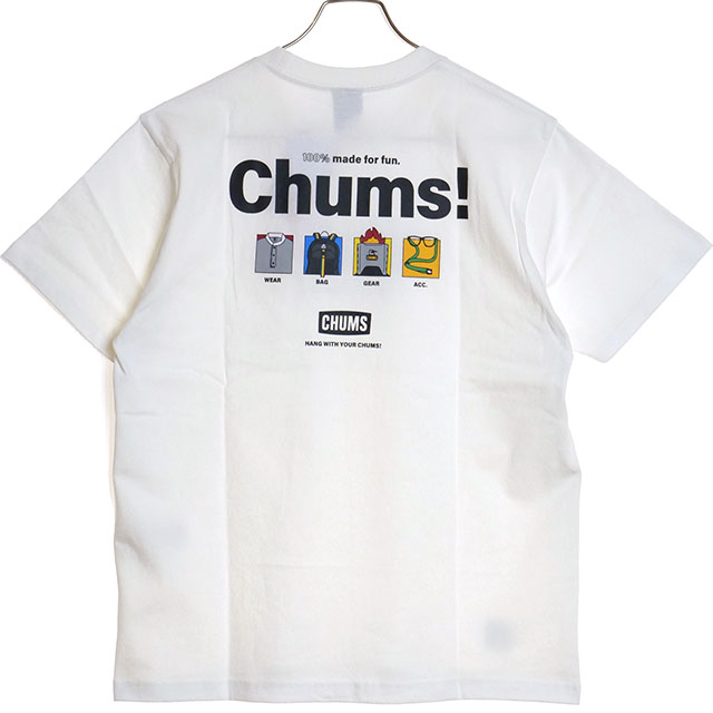 チャムス CHUMS メンズ アンチバグ100％メイドフォーファンTシャツ CH01-2380 SS...
