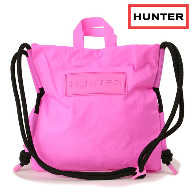 ハンター HUNTER トラベルリップストップトート UBS1517NRS-HIK SS24 travel ripstop tote メンズ・レディース 鞄 トートバッグ highlighter-pink｜mischief｜02