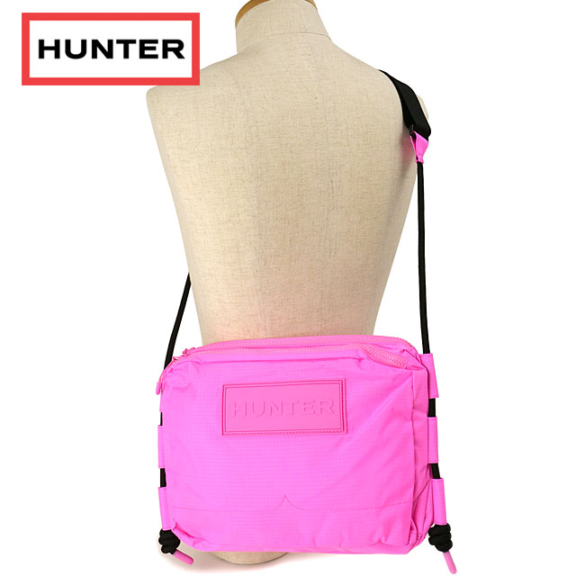 ハンター HUNTER トラベルリップストップサコッシュ UBC1515NRS-HIK SS24 travel ripstop sacoche メンズ・レディース 鞄 ショルダーバッグ highlighter-pink｜mischief