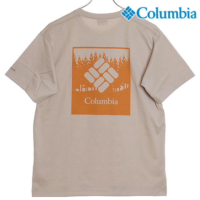 コロンビア Columbia メンズ アーバンハイクショートスリーブティー PM0746-272 SS24 半袖Tシャツ クルーネック UVカット Ancient-Fossil Gem｜mischief