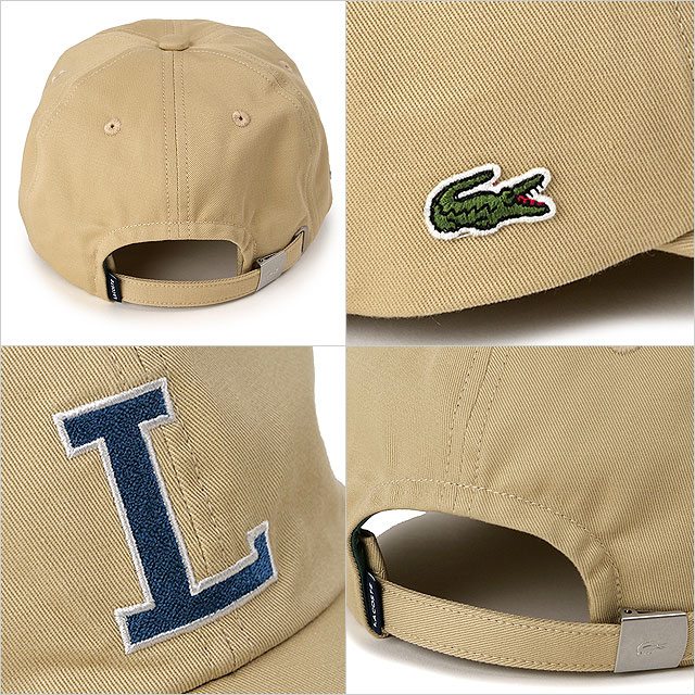 ラコステ LACOSTE コットンツイルLロゴキャップ RK1251J-99 SS24 L CAP メンズ・レディース 帽子 フリーサイズ 日本製 VIENNOS-006｜mischief｜03