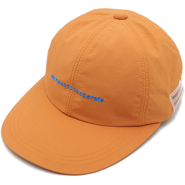 カシラ CA4LA 6パネルキャップ AKM00087 SS24 COOPERATE CAP メンズ・レディース 帽子 ベースボールキャップ ORANGE｜mischief