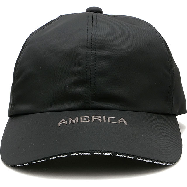 カシラ CA4LA 6パネルキャップ CAW00590 SS24 AMERICA CAP メンズ・レディース 帽子 BLACK｜mischief｜02