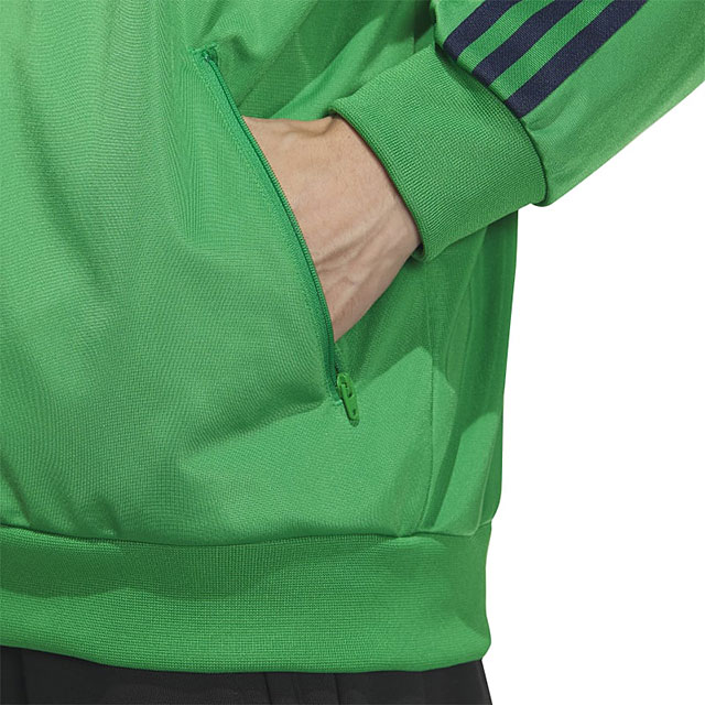 アディダスオリジナルス adidas Originals メンズ ベッケンバウアー トラックトップ IZ4924 HBN85 SS24 BB TRACKTOP Beckenbauer green night-indigo｜mischief｜04