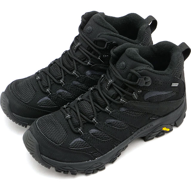  MERRELL fB[X Au3 VZeBbN ~bh SAebNX J500424 SS24 W MOAB 3 SYNTHETIC MID GORE-TEX C h BLACK BLACK K戵X