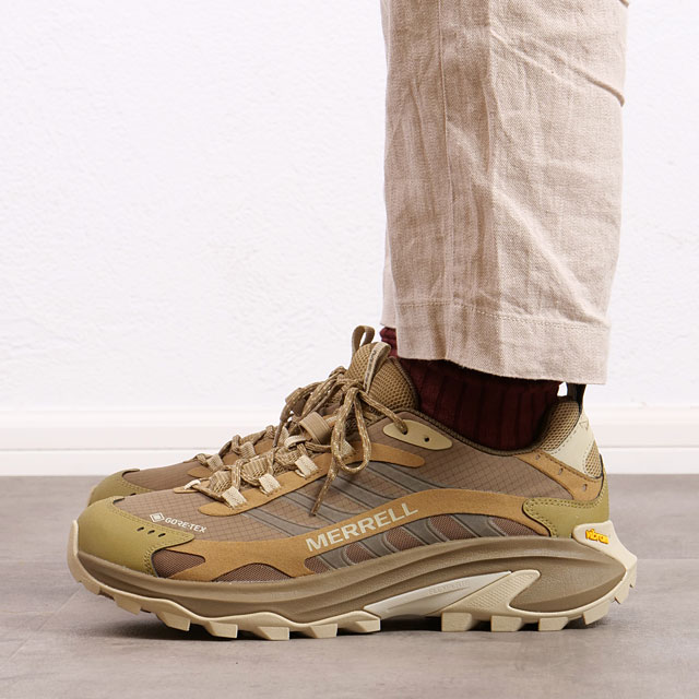 メレル MERRELL メンズ モアブ スピード2 ゴアテックス J037517 SS24 M MOAB SPEED 2 GORE-TEX 靴 透湿防水 ビブラムソール COYOTE 正規取扱店 | MERRELL | 05