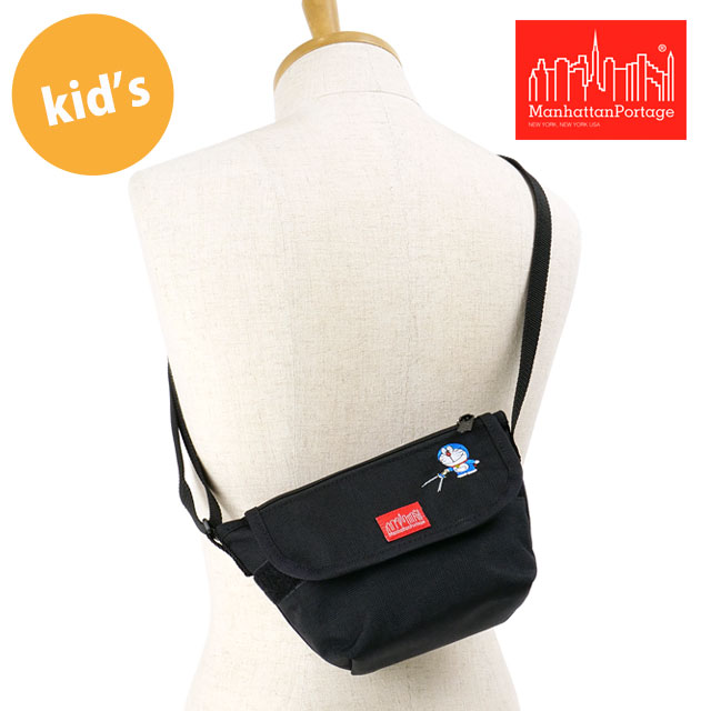 Yahoo! Yahoo!ショッピング(ヤフー ショッピング)マンハッタンポーテージ Manhattan Portage ドラえもん カジュアルメッセンジャーバッグ フォー キッズ MP1602FZPDORA24 SS24 鞄 ショルダーバッグ ブラック