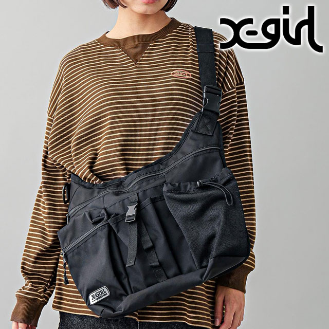 X-girl DAISY CHAIN SHOULDER BAG バッグ ブラック DAISY CHAIN SHOULDER BAG X-girl – calif（カリフ）公式サイト