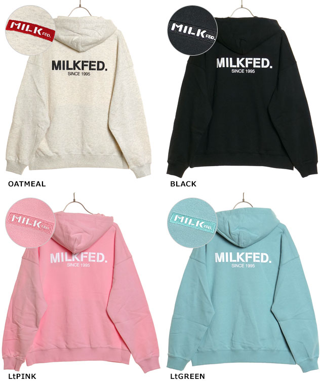 ミルクフェド MILKFED. レディース ベーシックスウェットフーディー 103241012007 SS24 BASIC SWEAT HOODIE  トップス パーカー