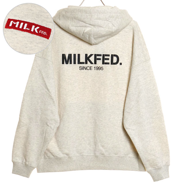 ミルクフェド MILKFED. レディース ベーシックスウェットフーディー 103241012007 SS24 BASIC SWEAT HOODIE  トップス パーカー