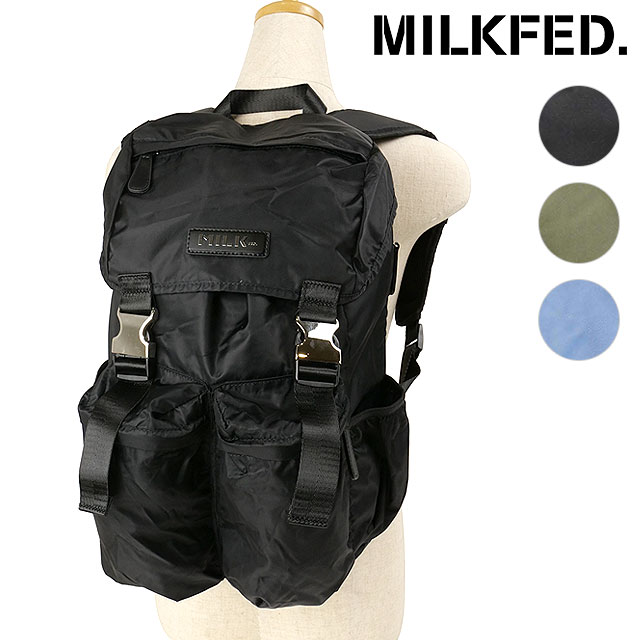 ミルクフェド MILKFED. ロゴプレート バックパック 103241053005 SS24 LOGO PLATE BACKPACK メンズ・レディース 鞄 リュック デイパック :10100726:ミスチーフ