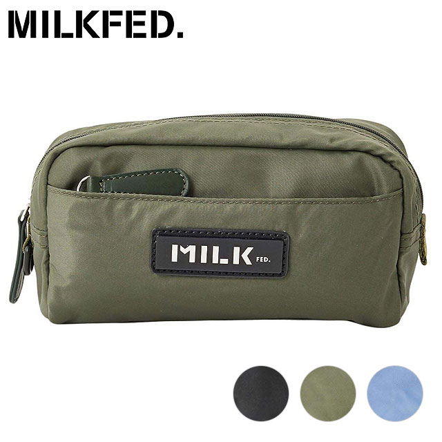 MILKFED.（ミルクフェド） ロゴプレート ポーチ 103241054001 SS24