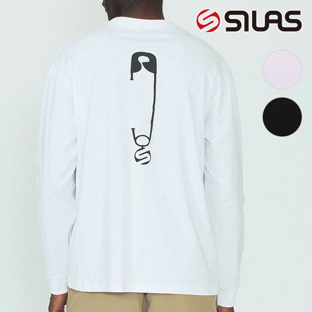 サイラス SILAS メンズ セーフティーピン ロングスリーブティー 110241011009 SS24 SAFETY PIN L S TEE トップス Tシャツ 長袖｜mischief｜02