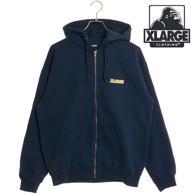 エクストララージ XLARGE メンズ スタンダードロゴ ジップフーデッド