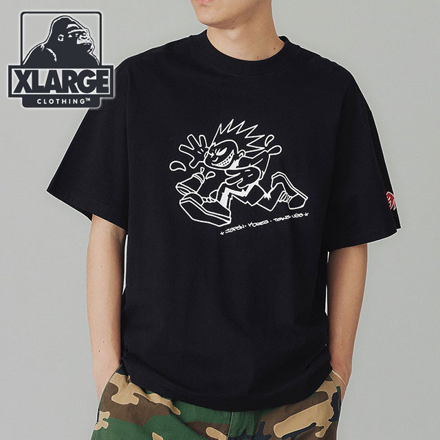 エクストララージ XLARGE メンズ グラフィティキッズ ショートスリーブティー 101241011008 SS24 GRAFFITI KIDS S S TEE x-large BLACK｜mischief｜02