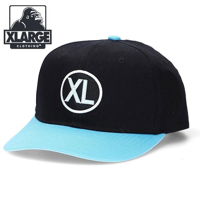 エクストララージ XLARGE メンズ サークル XL キャップ 101241051011 SS24 CIRCLE XL CAP x-large エックスラージ 帽子 フリーサイズ BLACK｜mischief