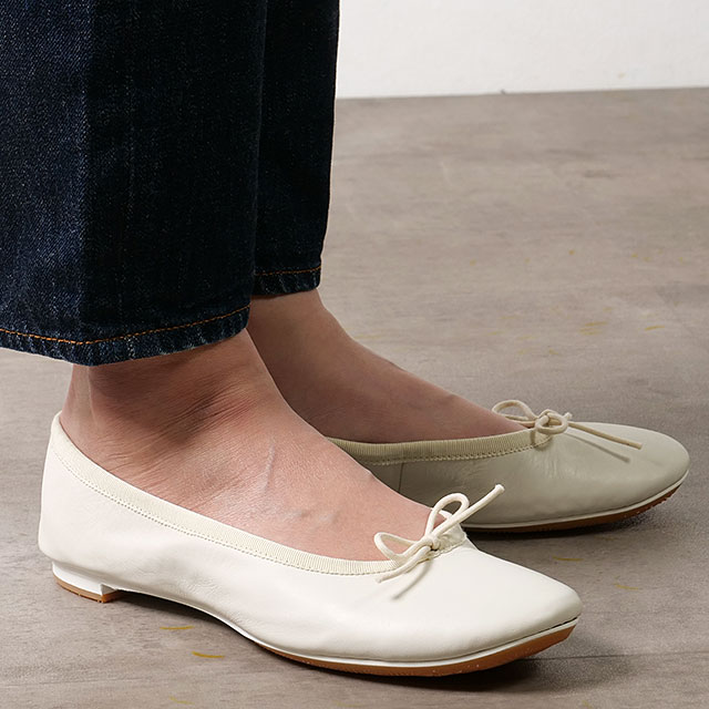 返品送料無料 トラベルシューズ バイ ショセ TRAVEL SHOES by chausser レディース バレエシューズ TR-009 ホワイト WH 正規取扱店_1