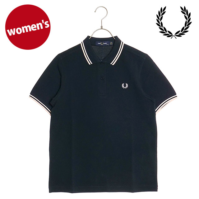 フレッドペリー FRED PERRY レディース ツインティップド フレッドペリーシャツ G3600-I49 SS24Q2 TWIN TIPPED FRED PERRY SHIRT トップス ポロシャツ NAVY｜mischief｜02