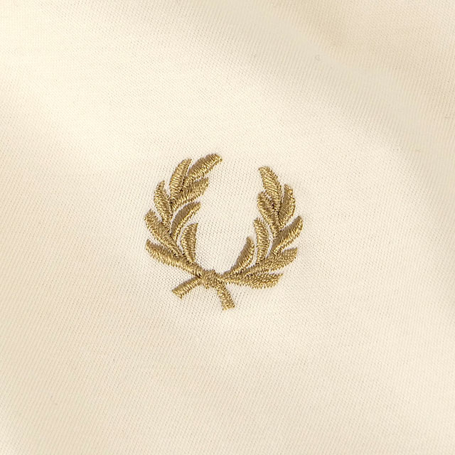 フレッドペリー FRED PERRY メンズ ツインティップド Tシャツ M1588-V17 SS24Q2 TWIN TIPPED T-SHIRT トップス 半袖 クルーネック ECRU OAT WRMSTON｜mischief｜04