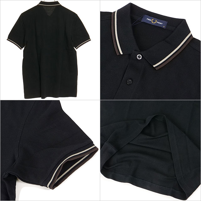 [FRED PERRY/フレッドペリー] ツインティップライン リブポロシャツ FRED PERRY/フレッドペリー] 別注 ツインティップライン リブ