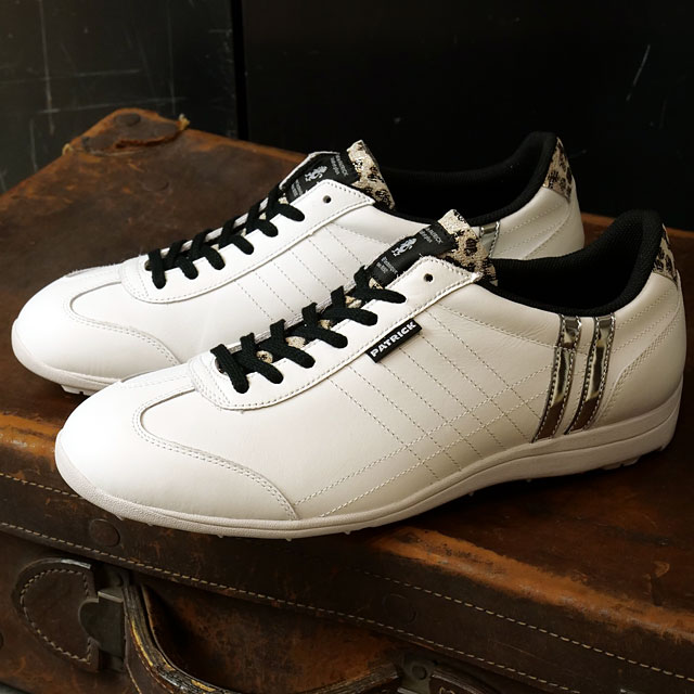 返品送料無料 パトリック ゴルフ PATRICK GOLF ゴルフシューズ パミールカップ レオパード G2320 PAMIR-CP LPD メンズ 男性用 日本製 WHT 正規取扱店 | PATRICK | 01