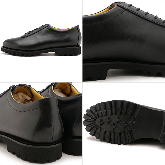 ブルーオーバー blueover マルコ タンクソール FW24 marco Tank sole メンズ 靴 男性用 日本製 プレーントゥ 防水レザー マッケイ製法 ブラック 正規取扱店の画像