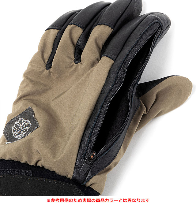 コラボ ナリフリ narifuri × SoH NFC レザーコンビグローブ NFSO-05 FW24 メンズ・レディース 手袋 日本製 自転車 バイク アウトドア CHARCOAL 正規取扱店 | narifuri | 03
