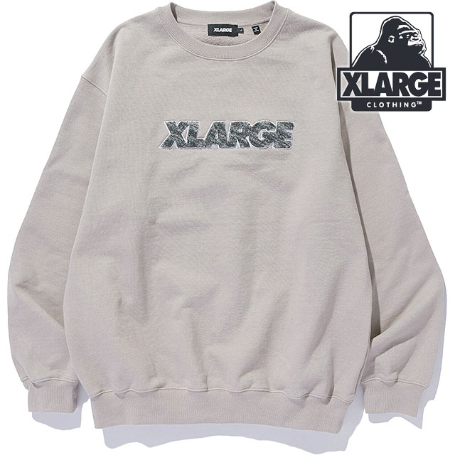 XLARGE（エクストラ ラージ） シェニール スタンダードロゴ クルー