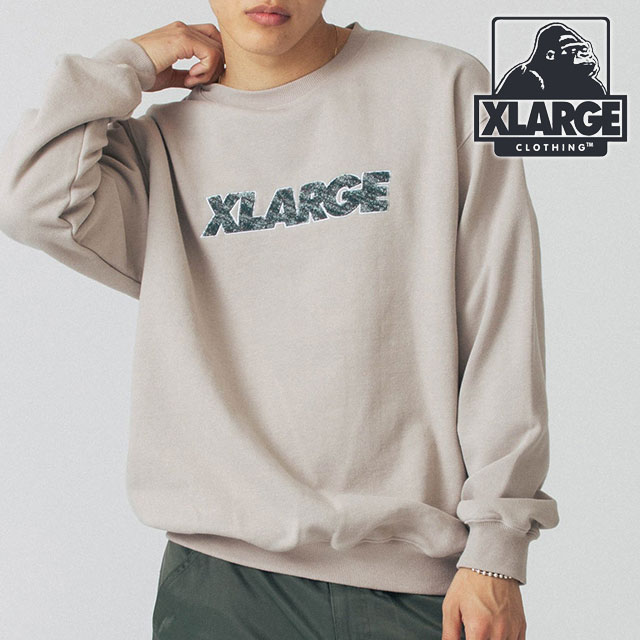 XLARGE（エクストラ ラージ） シェニール スタンダードロゴ クルー