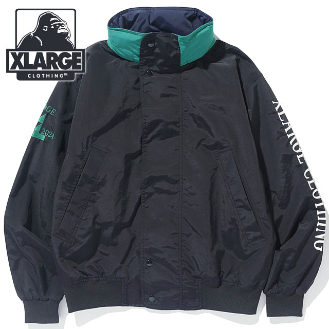 エクストララージ(XLARGE)ナイロン セーリング ジャケット 101243021009-BLACK(Men’s) XLARGE（エクストラ ラージ） ナイロン セーリングジャケット