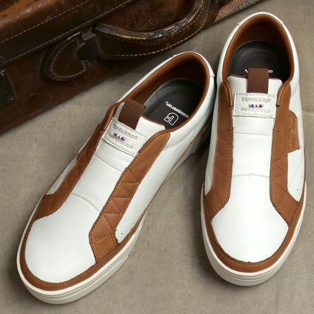 コンカラー シューズ conqueror shoes スニーカー バーゼル BA-01 FW24 BASEL メンズ 靴 カジュアルシューズ 男性用 WHITE 正規取扱店 | Conqueror Shoes | 01