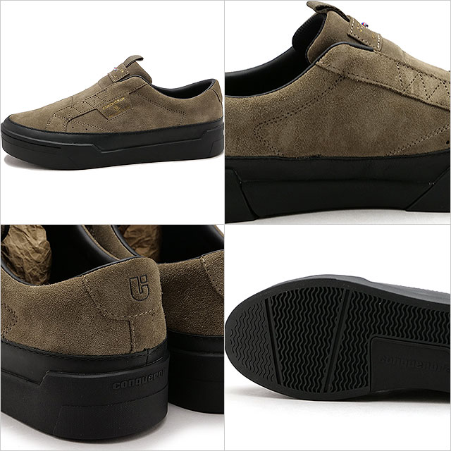 コンカラー シューズ conqueror shoes スニーカー バーゼルスウェード BS-01 FW24 BASEL SUEDE メンズ 靴 カジュアルシューズ 男性用 WARM-GRAY 正規取扱店 | Conqueror Shoes | 02