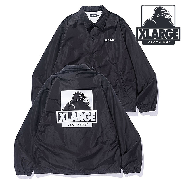 エクストララージ XLARGE オージー コーチジャケット 101243021019 FW24SPOT OG COACH JACKET メンズ  アウター ウインドブレーカー BLACK