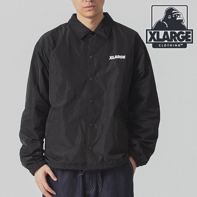 エクストララージ XLARGE オージー コーチジャケット 101243021019 FW24SPOT OG COACH JACKET メンズ  アウター ウインドブレーカー BLACK