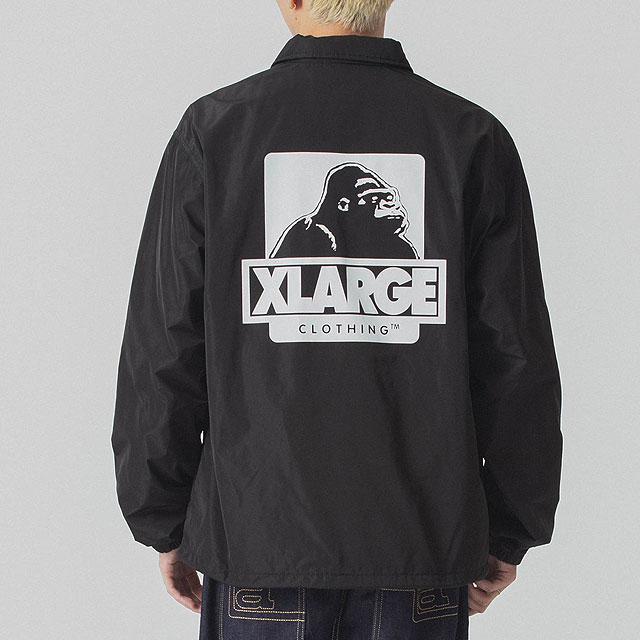 エクストララージ XLARGE オージー コーチジャケット 101243021019 FW24SPOT OG COACH JACKET メンズ  アウター ウインドブレーカー BLACK